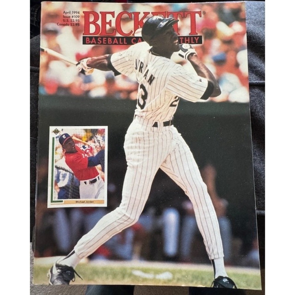 April 1994 Beckett Baseball Card Monthly #109 Michael Jordan White Sox Coverrare
